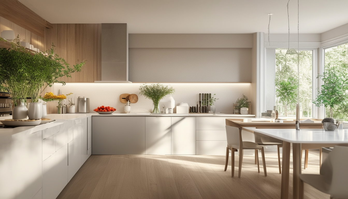 découvrez comment la cuisine moderne allie fonctionnalité et esthétisme pour créer un havre de paix et de sérénité. inspirez-vous d'idées harmonieuses et minimalistes pour transformer votre espace culinaire en un lieu où il fait bon cuisiner et se détendre.