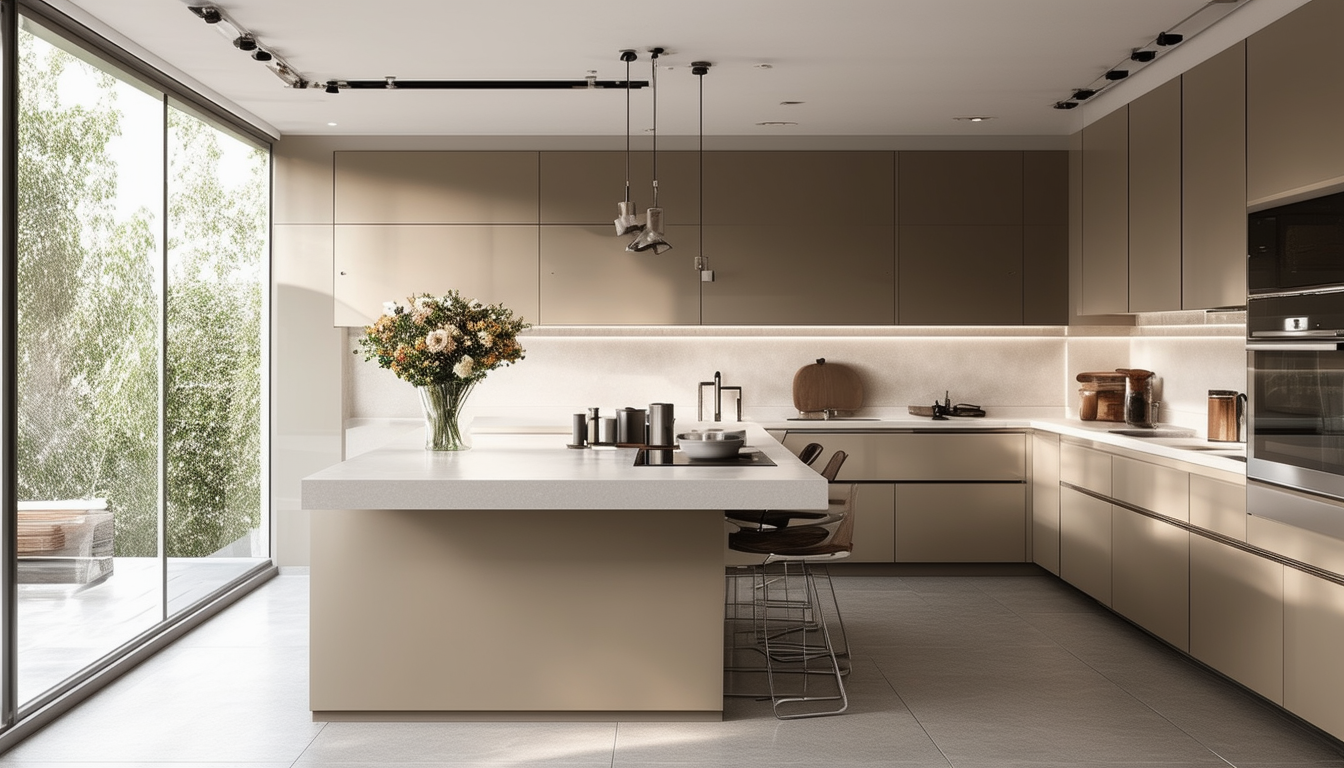 découvrez la beauté de la cuisine moderne, alliant simplicité et élégance. transformez votre espace avec des lignes épurées, des matériaux contemporains et une fonctionnalité innovante, idéale pour un quotidien raffiné.